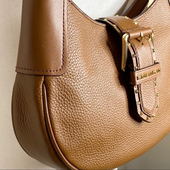 MICHAEL KORS Brown Leather Shoulder Handbag NWT - Picture 3 of 13